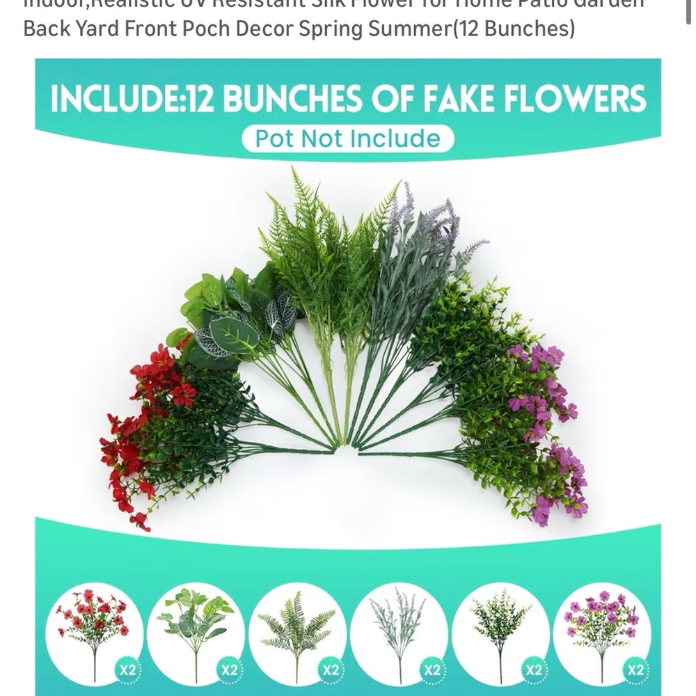 Artificial Floral Arrangement with Mixed Colors